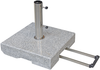 Doppler Trolley-Granit-Schirmsockel mit Rollen, granitgrau,50 kg, für Sonnenschirme bis Ø 300 cm Bild 3