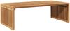 vidaXL Garten-Beistelltisch Braun 110 x 55 x 35,5 cm Massivholz Teak 42006356 Bild 2