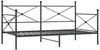 vidaXL Tagesbett ohne Matratze Schwarz 100x200 cm Stahl 4104670 Bild 2