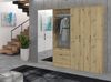 Garderobe mit Spiegel Line-Up in Eiche 213 x 193 cm Bild 5