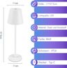 ZMH Kabellose Akku-Nachttischlampe, 2er-Pack – 2600 mAh RGB-LED-Tischlampe für den Außenbereich, wiederaufladbar, dimmbar, Touch, Weiß, USB Bild 4