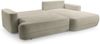 Selsey 'Fuerro' Ecksofa mit Schlaffunktion, Bettkasten, Ottomane rechts, Strukturstoff wasserabweisend, Hellbraun Bild 3
