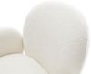 Drehstuhl Nube-Flex mit Armlehnen Bouclé Soft Beige Holzgestell kantig Natur 180° drehbar Taschenfederkern Bild 4