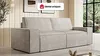 Vente-unique - AMELIA Sofa SamtStoff Beige - B 95 cm x H 85 cm x L 230 cm Bild 2