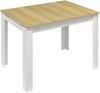 VCM Esstisch Pesoli 921256 Weiß / Honig-Eiche H. 75 x B. 109 -149 x T. 80 cm Bild 2