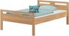 Erst-Holz Massivholzbett Seniorenbett Buche natur 120x200 Einzelbett Hohes Bett mit Matratze 60. 74-12 M Bild 2
