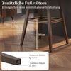 2er Set Barhocker mit Fußstütze 360° Drehbarer Thekenhocker Gepolsterter Bistrohocker Bild 4