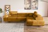 Stylefy Marokko Ecksofa Gelb Velours MONOLITH Rechts Bild 3