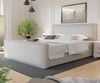 Boxspringbett Schlafzimmerbett CELES 200x220cm Stoff Brooklyn Pearl Bild 3
