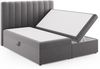 Micadoni Boxspringbett Kelp Samt Grau 180x200 Bild 3