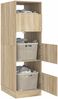 vidaXL Wäscheschrank mit Tür Sonoma 50 x 68 x 162 cm Holzwerkstoff 3422794 Bild 3