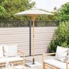 vidaXL Garten-Sonnenschirm Cremeweiß Ø 150 x 210 cm Bambus 4108079 Bild 3
