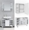 Badmöbel-Set Fynn Weiß 2 Teile, Unterschrank 80 cm Vicco Bild 2