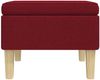 vidaXL Hocker mit Holzbeinen Weinrot Stoff [329428] Bild 3