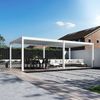 Weide E-Deluxe Plus | elektrische Pergola mit LED | Voll Aluminium | 4 x 8 M | motorisiertes Lamellendach weiß Bild 5
