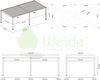 Weide E-Deluxe Plus | elektrische Pergola mit LED | Voll Aluminium | 4 x 8 M | motorisiertes Lamellendach weiß Bild 4