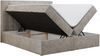 Boxspringbett - Polsterbett mit LED Kopfteil - GOLD-5 - 200x200cm - Beige Stoff - H4 Bild 4