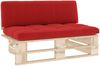 vidaXL Outdoor-Mittelsofa Paletten Imprägniertes Kiefernholz 3066535 Bild 2