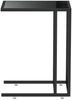 Computer-Beistelltisch Schwarz 50 x 35 x 65 cm Hartglas [331650] Bild 4