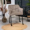 Bronx71 Esszimmerstuhl Mace Cord mit Rollen taupe Bild 4