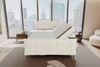 99rooms Vero Plus Boxspringbett 200x200 cm Cordstoff POSO Creme Bild 5
