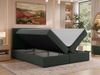 Boxspringbett SOLVEN mit Matratze H3 und Topper Visco, zwei Bettkästen, Doppelbett mit Stauraum, Bonell-Federkern, gepolsterte Kopfstütze - 160x200 cm - Dunkelgrau Jersey Bild 4