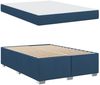 vidaXL Bettrahmen mit Matratze Blau 140 x 200 cm Stoff 3399193 Bild 4