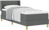 vidaXL Boxspringbett mit Matratze Dunkelgrau 200 x 80 cm Stoff 3341322 Bild 2
