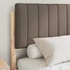 vidaXL Bettgestell mit gepolstertem Kopfteil Taupe 140 x 200 cm 878047 Bild 3
