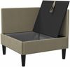 vidaXL Ecksofa mit Stauraum Khaki Samt 42027090 Bild 4