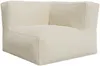 Vente-unique - NOUMARA Sessel Stoff Weiß - B 95 cm x H 80 cm x L 95 cm Bild 3