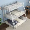Etagenbett mit 3 Liegeflächen, Lattenrost und Rausfallschutz, 90/120/140 cm, Metallbett, Kinderbett Bild 4