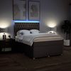vidaXL Boxspringbett mit Matratze Taupe 160x200 cm Stoff 3294418 Bild 4