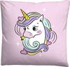 Traumhaft schlafen - Castell - Markenbettwäsche Mikrofaser Bettwäsche 0560245 EINHORN, rose, 1x 135x200 cm + 1x 80x80 cm Bild 3