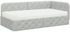 vidaXL Eckbettgestell Hellgrau 90 x 200 cm Samt 3394082 Bild 2