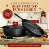Krustenzauber Schmortopf Gusseisen Topf [inkl. Fleischgabel] -, (Robuster 26cm Gusseisen Bräter mit Deckel Backofengeeignet, Ideal als Schmortopf Induktion, Dutch Oven Set, Kazan, Cast Iron Pot) Bild 3