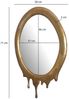 Wandspiegel 50x71cm Oval Gold Aluminiumrahmen Modern Flurspiegel Bild 4