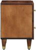 vidaXL Nachttisch 2 pcs Honigbraun 40 x 33 x 46 cm Massivholz Mango 4018735 Bild 5