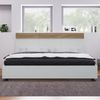 Novelux Schwebebett 180x200 cm mit Kopfteil und Lattenrost – Stabiles Holzbett aus Holzwerkstoff in Sonoma-Eiche und Weiß, Doppelbett ohne Matratze Bild 4