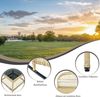 Balkonset mit 1 quadratischem Glastisch und 2 Schaukelstühlen, 3-tlg, Loungeset, Gartenmöbel, Metallrahmen, Polyrattan Bild 4