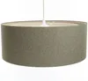 BPS Koncept 06A-020-60 Hängeleuchte BOHO ELEGANT E27 1x40W Stoff strukturiert auf PVC-Kunststoff grau, creme H:90cm Ø60cm dimmbar Bild 5