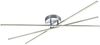 LED Deckenleuchte TIRIAC Metall Silber mit Stufen Dimmer Stäbe drehbar, B: 100cm Bild 2