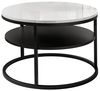 Lookway Couchtisch CIRI SLIM Hochglanz mit Ablage (1 Tische), Durchmesser: ⌀60 cm Bild 4