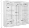 ALTDECOR Schiebetürenschrank VOXI (Kleiderschrank Aluminium-Leisten, Spiegel, Schiebetürenschrank) Bild 2