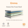 Emma 'One Hart' Viscoschaum-Matratze, 100x200 cm, 85 % Polyester / 15 % Polypropylen, Weiß Bild 4