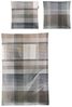 Irisette Wave Mako-Satin Bettwäsche 155x220 Karo kariert natur grau sand 8891-80 Bild 5