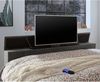 Boxspringbett 'DURAZNO-09' inklusive TV-Halterung und 2 Nachtschränke, stone, 180x200 cm Bild 4