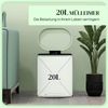 HOMCOM Mülltrennsystem Treteimer Abfalleimer mit Deckel Fußpedal herausnehmbarem Inneneimer, für Wohnzimmer, Büro, Grün, 36,5 x 31,2 x 45 cm Bild 4
