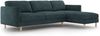 Micadoni Ecksofa Eden 4-Sitzer Rechts Strukturierter Stoff Grün Blau Melange Bild 2