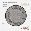 DomDeco Outdoorteppich In- & Outdoor Teppich Rund FINN - Y, Rund Bild 2